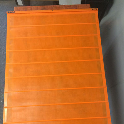 5 ชั้น Stack Sizer สั่นสะเทือน Polyweb Urethane Screen สําหรับการแยกวัสดุในสีส้ม