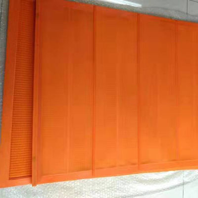 แผ่นจอ PU สีส้มกันความตาบอด 1.0mm สําหรับแร่เหล็ก