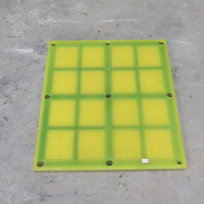 ผนังโพลียูเรเทนเส้นสั่นผนัง PU Silicon Ore Sieve Plate