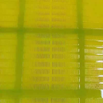 40 มิลลิเมตร สีเหลือง Polyurethane Screen Mat สําหรับการเหมืองแร่ที่มีความทนทานต่อการบดสูง