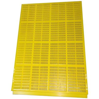 30 มิลลิเมตร สีเหลือง Polyurethane Screen Mat สําหรับการแยกแร่เหมืองแร่