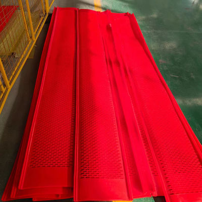 โพลียูเรธาน Flip-Flop Mesh หน้ากว้าง 1m 55 Shore สําหรับแร่เหล็ก